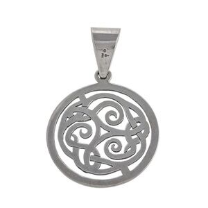 Silpada Sterling Silver 925 Celtic Triskele Knot Pendant